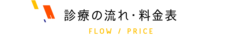 診療の流れ・料金表
