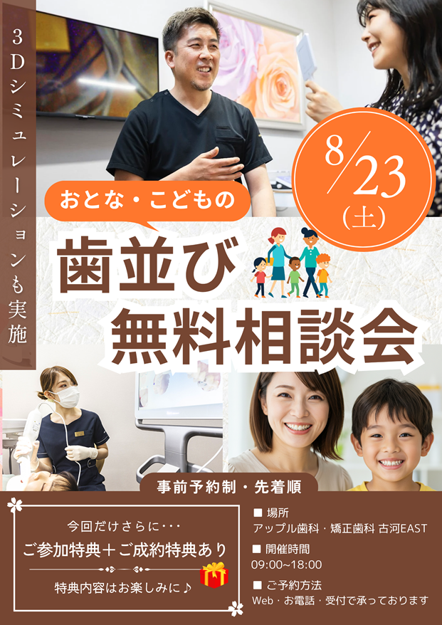 無料矯正相談会の内容
